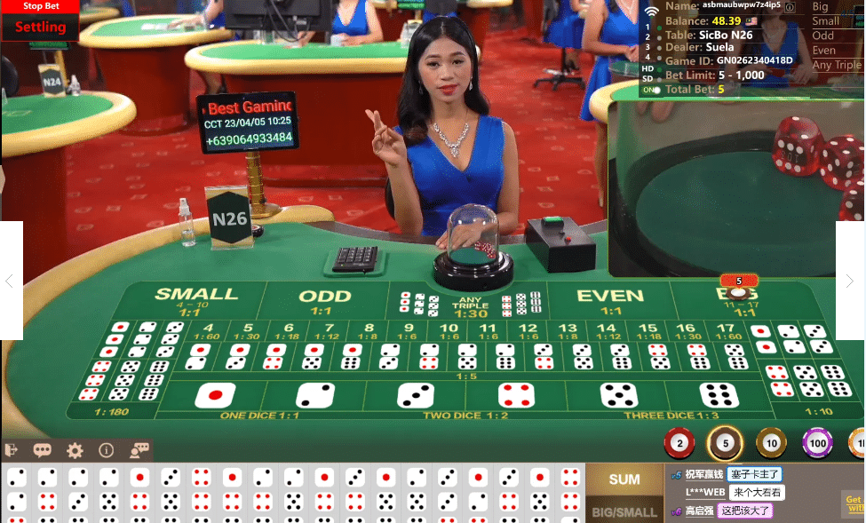 Sảnh live tài xỉu Asia Gaming 1 Sảnh live tài xỉu Asia Gaming